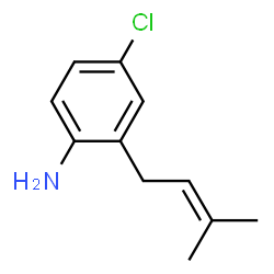 4-Chloro-2-(3-methyl-2-butenyl)benzenamine Structure