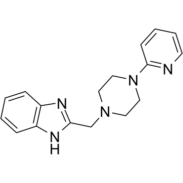 2-((4-(吡啶-2-基)哌嗪-1-基)甲基)-1H-苯并[d]咪唑结构式