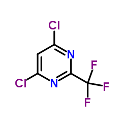 4,6-Dichloro-2-trifluoromethylpyrimidine Structure