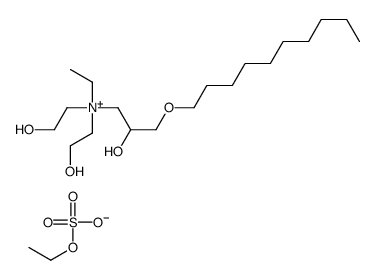 (3-decyloxy-2-hydroxypropyl)ethylbis(2-hydroxyethyl)ammonium ethyl sulphate Structure