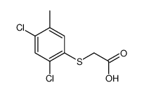 (2,4-二氯-5-甲基苯基硫代)乙酸结构式