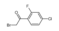 2-溴-1-(4-氯-2-氟苯基)乙酮结构式