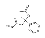 3-formyl-1-methyl-1-phenylbut-3-enyl acetate Structure