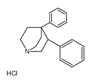 3,4-diphenyl-1-azabicyclo[2.2.2]octane,hydrochloride Structure