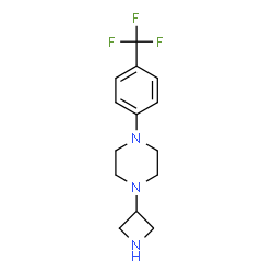 1-(3-AZETIDINYL)-4-[4-(TRIFLUOROMETHYL)PHENYL]-PIPERAZINE结构式