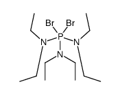 N-[dibromo-bis(diethylamino)-λ5-phosphanyl]-N-ethylethanamine Structure