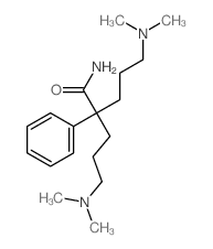 5-dimethylamino-2-(3-dimethylaminopropyl)-2-phenyl-pentanamide结构式