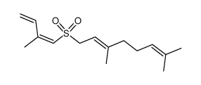 geranyl-Z-2-methyl-1,3-butadienyl sulfone结构式