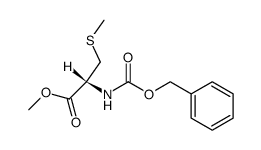 N-<(Benzyloxy)carbonyl>-S-methyl-L-cysteine Methyl Ester Structure