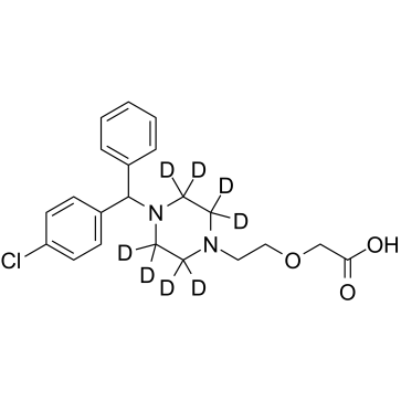 西替利嗪-D8结构式