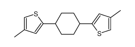 4-methyl-2-[4-(4-methylthiophen-2-yl)cyclohexyl]thiophene结构式