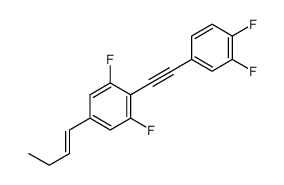 5-but-1-enyl-2-[2-(3,4-difluorophenyl)ethynyl]-1,3-difluorobenzene结构式