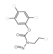 (2,4,5-trichlorophenyl) N-(2-chloroethyl)-N-nitroso-carbamate结构式