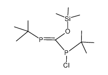 tert-Butyl[(tert-butylchlorphosphino)(trimethylsiloxy)methylen]phosphan结构式