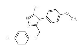 5-[(4-chlorophenyl)sulfanylmethyl]-4-(4-methoxyphenyl)-2H-1,2,4-triazole-3-thione picture