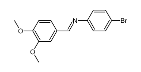 3,4-dimethoxybenzal-4-bromoaniline结构式