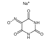 pyrimidine-2,4,5,6(1H,3H)-tetrone 5-oxime, monosodium salt structure