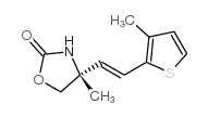 2-Oxazolidinone,4-methyl-4-[2-(3-methyl-2-thienyl)ethenyl]-,(4R)-(9CI) Structure
