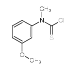 N-(3-甲氧基苯基)-N-甲基硫代氨基甲酰氯结构式