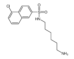 N-(6-Aminohexyl)-5-chloro-2-naphthalenesulfonamide结构式