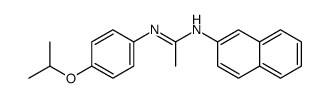 N1-(p-Isopropoxyphenyl)-N2-(2-naphtyl)acetamidine结构式
