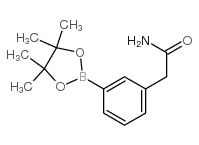 2-(3-(4,4,5,5-四甲基-1,3,2-二氧杂硼烷-2-基)苯基)乙酰胺结构式