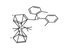 (R)-1-[(SP)-2-(二叔丁基膦)二茂铁基]乙基双(2-甲基苯基)膦结构式