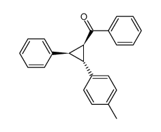 trans-2-(p-Methylphenyl)-cis-3-phenyl-1-benzoylcyclopropane Structure