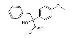 2-hydroxy-2-(4-methoxy-phenyl)-3-phenyl-propionic acid结构式