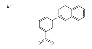 2-(3-nitrophenyl)-3,4-dihydroisoquinolin-2-ium,bromide结构式
