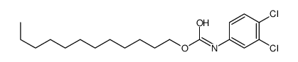 dodecyl N-(3,4-dichlorophenyl)carbamate结构式