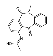 N-(6,11-dihydro-5-methyl-6,11-dioxo-5H-dibenz[b,e]azepin-10-yl)acetamide Structure