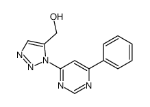 [3-(6-phenylpyrimidin-4-yl)triazol-4-yl]methanol结构式