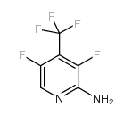 2-氨基-3,5-二氟-4-(三氟甲基)吡啶结构式