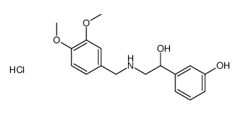 (3,4-dimethoxyphenyl)methyl-[2-hydroxy-2-(3-hydroxyphenyl)ethyl]azanium,chloride Structure