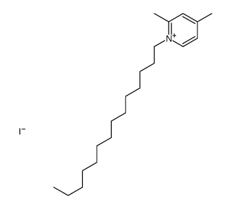 2,4-dimethyl-1-tetradecylpyridin-1-ium,iodide Structure