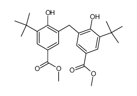 2,2'-methylenebis(6-tert-butyl-4-methoxycarbonylphenol) Structure