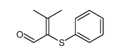3-methyl-2-phenylsulfanylbut-2-enal结构式