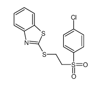 2-[2-(4-chlorophenyl)sulfonylethylsulfanyl]-1,3-benzothiazole Structure
