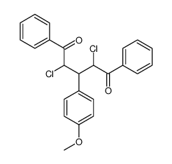 2,4-dichloro-3-(4-methoxyphenyl)-1,5-diphenylpentane-1,5-dione结构式