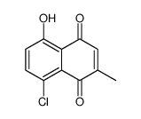 8-chloro-5-hydroxy-2-methylnaphthalene-1,4-dione Structure