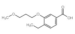 4-Ethyl-3-(3-methoxypropoxyl)benzoic acid Structure