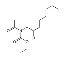ethyl N-acetyl-N-(2-chlorooctyl)carbamate Structure