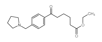 ETHYL 6-OXO-6-[(4-PYRROLIDINOMTHYL)PHENYL]HEXANOATE结构式