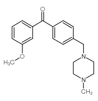 3-METHOXY-4'-(4-METHYLPIPERAZINOMETHYL) BENZOPHENONE Structure