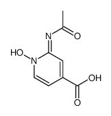 Isonicotinic acid, 2-acetamido-, 1-oxide (7CI) Structure
