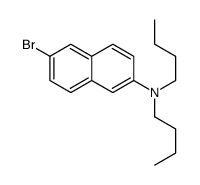6-溴-N,N-二正丁基-2-萘胺结构式