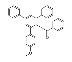[2-(4-methoxyphenyl)-4,6-diphenylphenyl]-phenylmethanone Structure