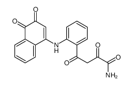 4-[2-[(3,4-dioxonaphthalen-1-yl)amino]phenyl]-2,4-dioxobutanamide Structure