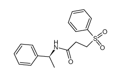 N-(S)-α-methylbenzyl-3-(phenylsulfonyl)propanamide Structure